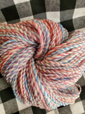 FABLE Handspun Yarn - 490 Yards total - Merino Wool Yarn Skein - Blue Pink Purple