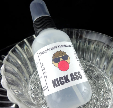 KICK ASS Body Spray | Bubblegum Scent | 2 oz | Linen Spray | Room Spray - Humphrey's Handmade