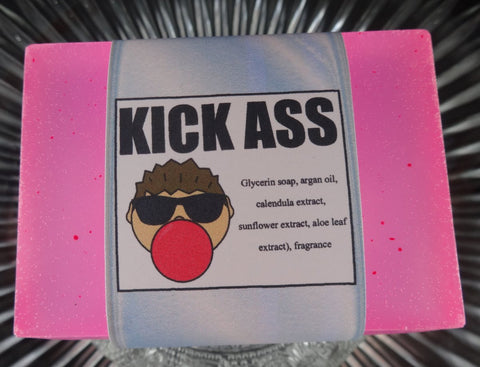 KICK ASS Bubblegum Soap Bar | Unisex | Shave Puck | Beard Wash | Large - Humphrey's Handmade