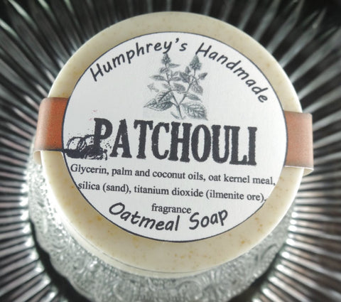 PATCHOULI Exfoliating Oatmeal Soap | Unisex | Patchouli Scent | - Humphrey's Handmade