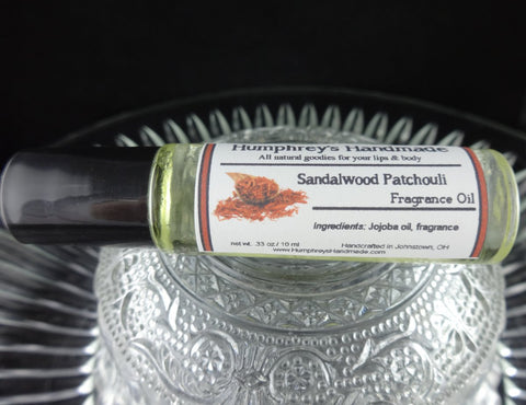 SANDALWOOD PATCHOULI Cologne Oil | Roll-On Jojoba Oil - Humphrey's Handmade