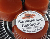 SANDALWOOD PATCHOULI Unisex Soap | Shave Puck | Beard Wash - Humphrey's Handmade