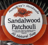 SANDALWOOD PATCHOULI Unisex Soap | Shave Puck | Beard Wash - Humphrey's Handmade