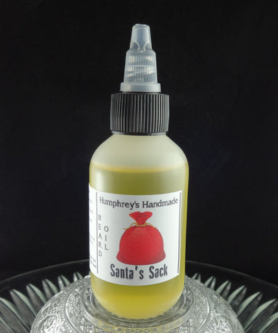 SANTA'S SACK Beard Oil | Chestnut Brown Sugar & Vanilla Scent | 2 oz - Humphrey's Handmade