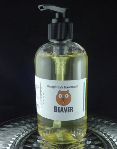 BEAVER Beard Wash & Body Wash | 8 oz | Unisex | Pine Scent Castile Soap - Humphrey's Handmade