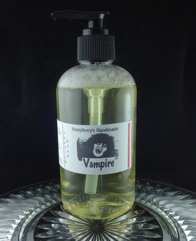 VAMPIRE Body & Beard Wash | Unisex | 8 oz | Blood Orange Scent Natural Castile Soap | Essential Oil - Humphrey's Handmade