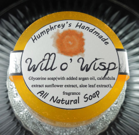 WILL O WISP Soap | Women's Glycerin Soap | Mango | Strawberries | Grapefruit | Freesia | Amber | Shave Soap - Humphrey's Handmade