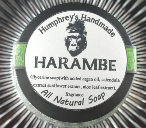 HARAMBE Shave Soap | Men's Gorilla Beard Wash | Bergamot | Sage | Musk - Humphrey's Handmade