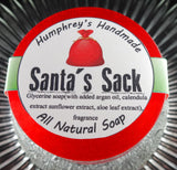 SANTA'S SACK Christmas Soap | Chestnuts & Brown Sugar | Beard Wash | Shave Puck | Body Bar - Humphrey's Handmade