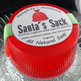 SANTA'S SACK Christmas Soap | Chestnuts & Brown Sugar | Beard Wash | Shave Puck | Body Bar - Humphrey's Handmade
