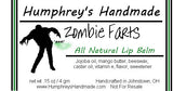ZOMBIE FARTS Lip Balm | Vanilla Flavor Lip Balm | Halloween Zombies - Humphrey's Handmade
