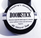 BOOMSTICK Shave Soap | Beard Wash | Barbershop Scent | Bergamot | Mint Sage | Musk - Humphrey's Handmade