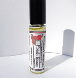 FRESH ROSE Roll On Perfume | Golden Jojoba Oil - Humphrey's Handmade