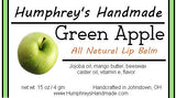 GREEN APPLE Lip Balm | Green Apple Flavor - Humphrey's Handmade