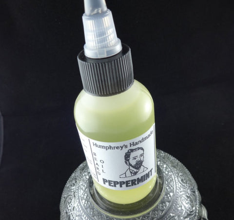 PEPPERMINT Beard Oil | Essential Oil | 2 oz - Humphrey's Handmade