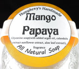 MANGO PAPAYA Glycerin Soap | Shave & Shampoo Tropical Puck | Glycerin Bar - Humphrey's Handmade