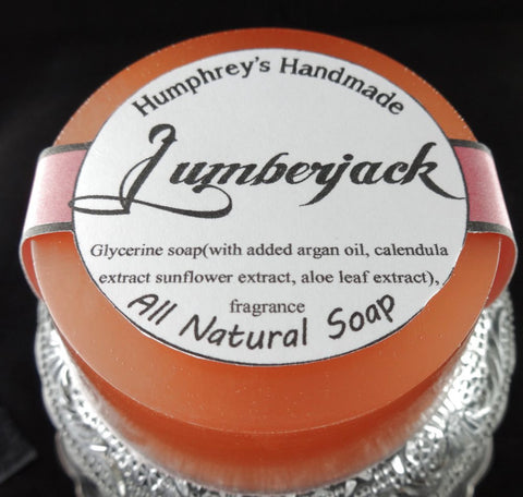 LUMBERJACK Glycerin Shave Soap | Beard Wash | Sandalwood | Cedarwood - Humphrey's Handmade