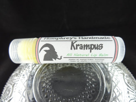 KRAMPUS Lip Balm | Christmas Peppermint Flavor | Essential Oil - Humphrey's Handmade