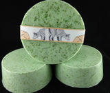 CRAZY CAT LADY Soap | Green Catnip Exfoliating Soap | Coconut Oil | Lavender & Lemon Essential Oil - Humphrey's Handmade