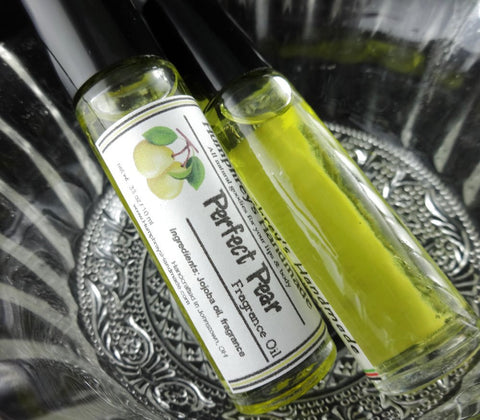 PERFECT PEAR Perfume | Women's Roll-On Pear Fragrance | Jojoba Oil - Humphrey's Handmade