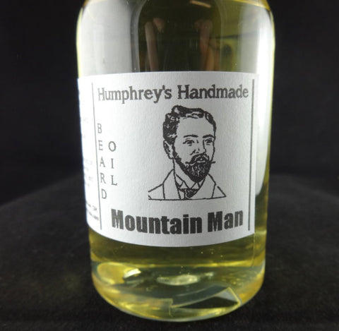 MOUNTAIN MAN Beard Oil | All Natural Beard Oil | 4 oz | Essential Oils | Lavender Peppermint Orange - Humphrey's Handmade