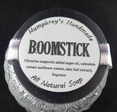 BOOMSTICK Shave Soap | Beard Wash | Barbershop Scent | Bergamot | Mint Sage | Musk - Humphrey's Handmade