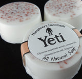 YETI Soap | Exfoliating Pink Himalayan Sea Salt | Glycerin Soap | Coconut Oil | Oakmoss Sandalwood | Tonka Bean | Cedarwood - Humphrey's Handmade