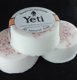 YETI Soap | Exfoliating Pink Himalayan Sea Salt | Glycerin Soap | Coconut Oil | Oakmoss Sandalwood | Tonka Bean | Cedarwood - Humphrey's Handmade