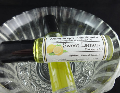 SWEET LEMON Perfume | Lemon Sugar | Citrus | Yuzu | Lychee | Caramel - Humphrey's Handmade
