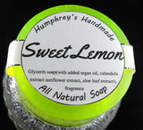 SWEET LEMON Soap | Lemon Sugar Type | Women's Shave Soap | Body Bar | Argan Oil - Humphrey's Handmade
