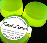 SWEET LEMON Soap | Lemon Sugar Type | Women's Shave Soap | Body Bar | Argan Oil - Humphrey's Handmade