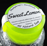 SWEET LEMON Soap | Lemon Sugar Type | Women's Shave Soap | Body Bar | Argan Oil - Humphrey's Handmade