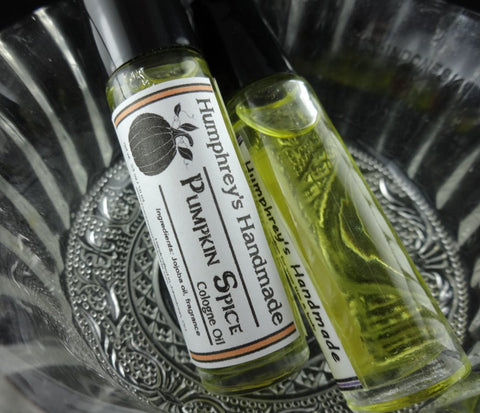 PUMPKIN SPICE Cologne Oil | Unisex | Roll On | Nutmeg Cinnamon - Humphrey's Handmade