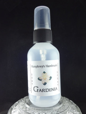 GARDENIA Body Spray | All Natural Perfume | Room and Linen Spray | 2 oz - Humphrey's Handmade