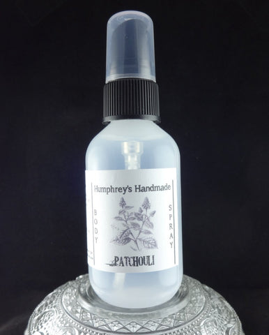 PATCHOULI Body Spray | 2 oz | Essential Oil | All Natural Earthy | Unisex - Humphrey's Handmade