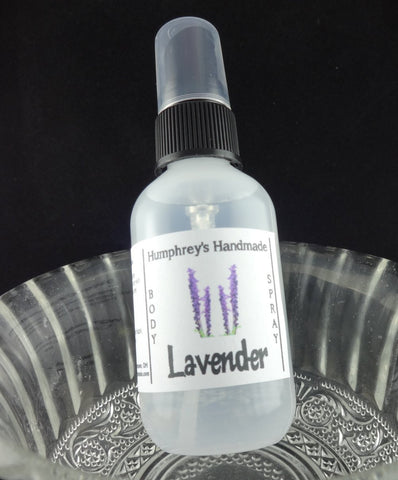 LAVENDER Body Spray | All Natural | 2 oz | Essential Oil - Humphrey's Handmade
