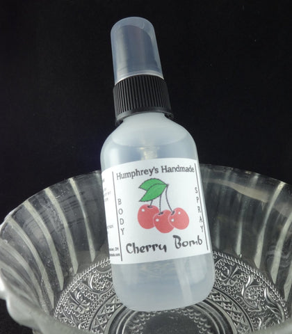 CHERRY BOMB Body Spray | Maraschino Cherry Almond | 2 oz - Humphrey's Handmade