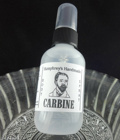 CARBINE Men's Body Spray | 2 oz | Gun Oil Scent | All Natural Room Spray - Humphrey's Handmade