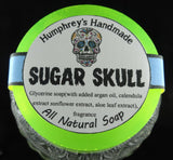 SUGAR SKULL Soap | Glycerin Brown Sugar Scented Soap | Day of the Dead | Halloween Soap - Humphrey's Handmade