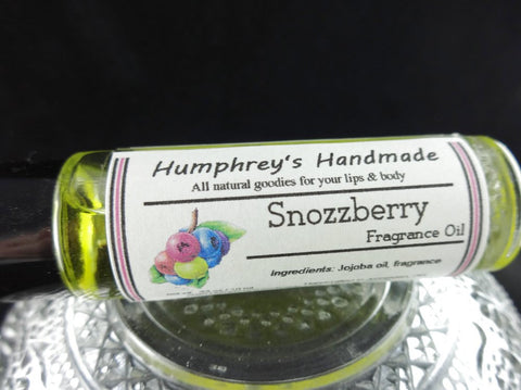 SNOZZBERRY Perfume Fragrance | Roll-On Berry Perfume | Mixed Berries | Golden Jojoba Oil - Humphrey's Handmade