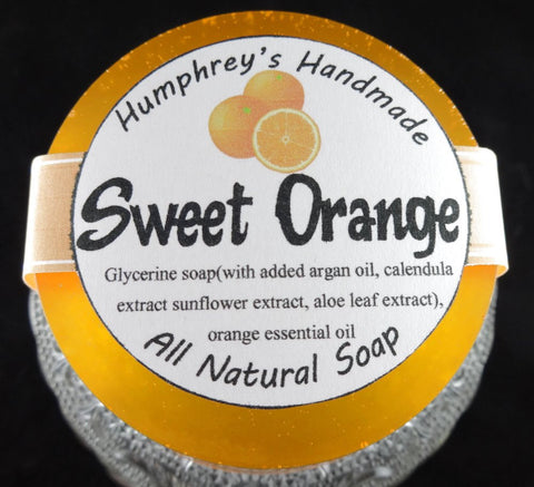 SWEET ORANGE Soap | Essential Oil | Shave Soap | Body Bar | Shampoo Puck - Humphrey's Handmade