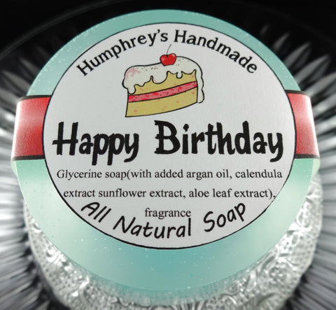 HAPPY BIRTHDAY Soap | Cake Scent | Shave & Shampoo Soap - Humphrey's Handmade