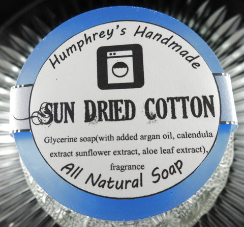 SUN DRIED COTTON Soap | Unisex | Fabric Softener Scented | Beard Wash | Shave Soap | Shampoo Bar - Humphrey's Handmade