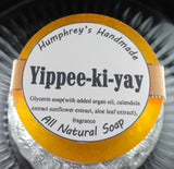 YIPPEE-KI-YAY Soap | Men's Shaving Soap | Beard Wash | Shampoo Bar | Very Sexy For Men Type | Argan Oil - Humphrey's Handmade