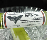 BUFFALO BILL Cologne Oil | Leather Scented | Roll On Jojoba Oil - Humphrey's Handmade