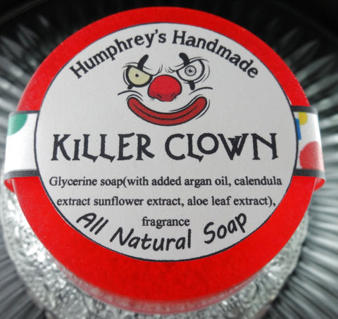 KILLER CLOWN Soap | Cotton Candy Scent | Glycerin Shave & Shampoo Soap - Humphrey's Handmade