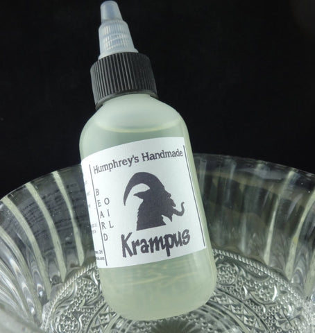 KRAMPUS Beard Oil | Christmas Peppermint Scented | 2 oz - Humphrey's Handmade