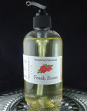 FRESH ROSES Body Wash | 8 oz | Women's Rose Scented Castile Soap | Shampoo - Humphrey's Handmade