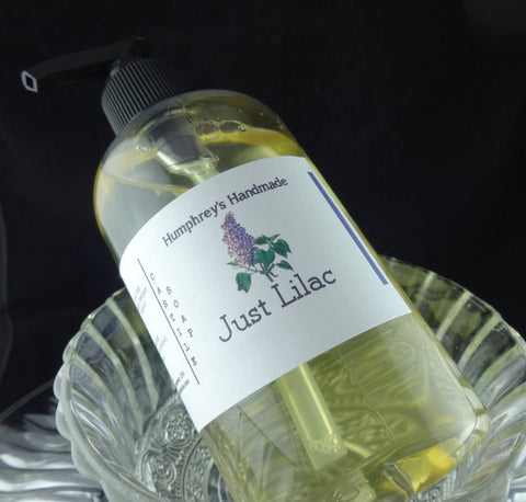 LILAC Body Wash | 8 oz | Women's Lilac Scented Castile Soap | Bubble Bath - Humphrey's Handmade