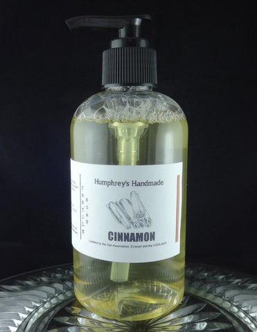 CINNAMON Body Wash | 8 oz | Unisex | Spicy Cinnamon | Castile Soap - Humphrey's Handmade